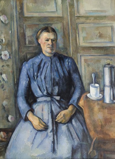 Frau mit einer Kaffeekanne von Paul Cézanne